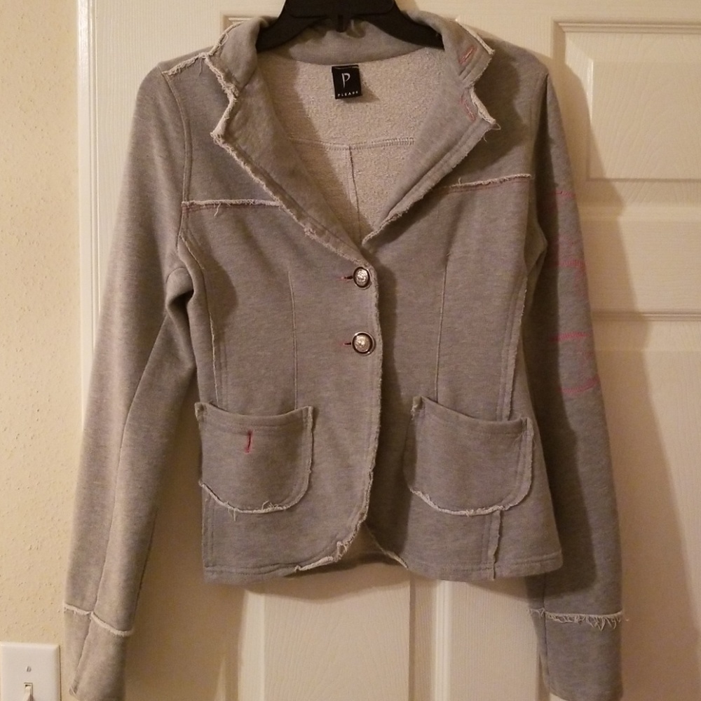 Please distressed jacket size s